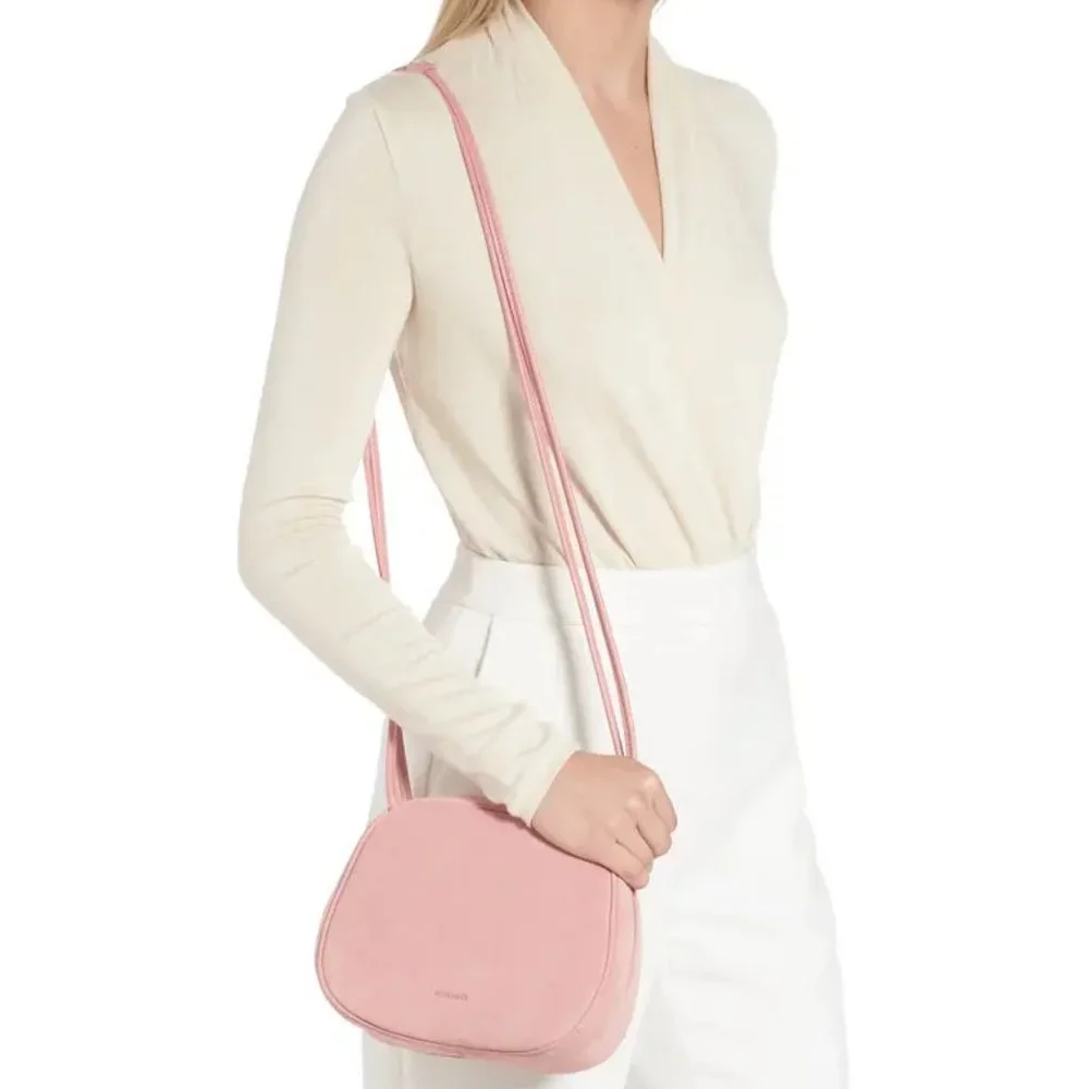 New Jil Sander Dome Medium Suede Crossbody Bag. - Picture 1 of 15